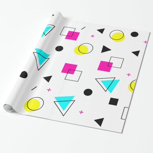 Memphis 80" s-Entwurfs-Packpapier Geschenkpapier (Ungerollt)