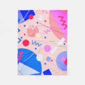 Memphis #82 Sangria Fleecedecke (Vorderseite)