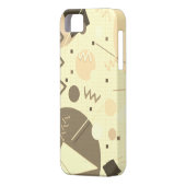 Memphis #82 Sepia Case-Mate iPhone Hülle (Rückseite Links)