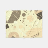 Memphis #82 Sepia Fleecedecke (Vorderseite (Horizontal))