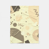 Memphis #82 Sepia Fleecedecke (Vorderseite)