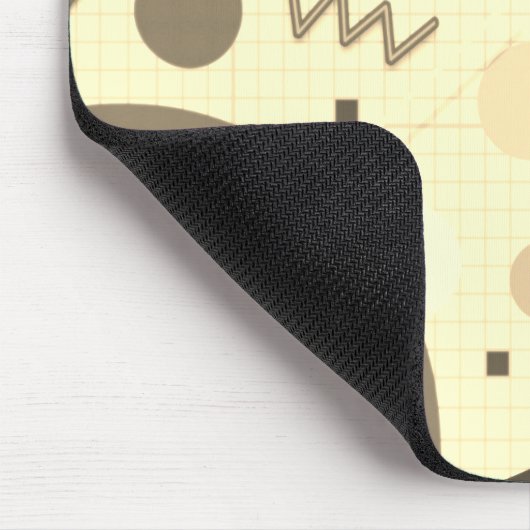 Memphis #82 Sepia Mousepad (Ecke)