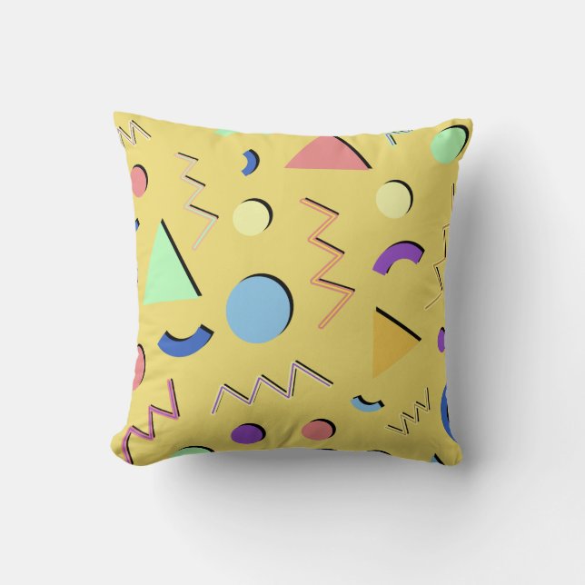 Memphis #92 Light Yellow Kissen (Vorderseite)