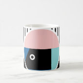 Memphis abstract poster design. Face geometric mak Kaffeetasse (Mittel)
