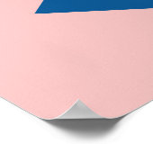 Memphis abstraktes Plakatdesign. Gesichtsgeometrie Poster (Ecke)