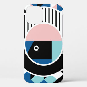 Memphis abstraktes Posterdesign. Geometrisches Ges Case-Mate iPhone Hülle
