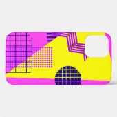Memphis Achtlinge: Hintergrund geometrischer Forme Case-Mate iPhone Hülle (Rückseite (Horizontal))