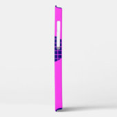 Memphis Achtlinge: Hintergrund geometrischer Forme Case-Mate iPhone Hülle (Rückseite / Links)