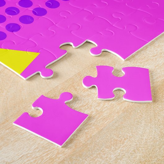 Memphis Achtlinge: Hintergrund geometrischer Forme Puzzle (Seite)