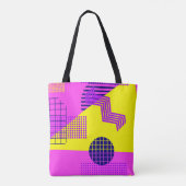 Memphis Achtlinge: Hintergrund geometrischer Forme Tasche (Rückseite)