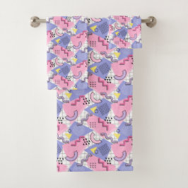 Memphis Active Pink Lilac 80 Badhandtuch Set