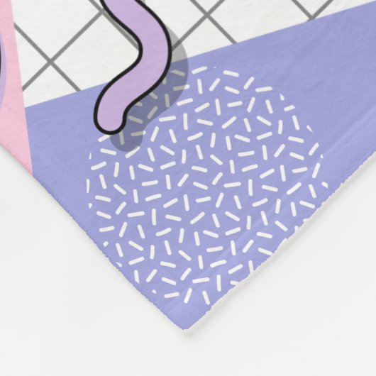 Memphis Active Pink Lilac 80 Fleecedecke (Ecke)