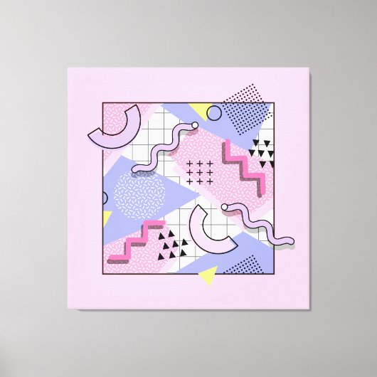 Memphis Active Pink Lilac 80 Leinwanddruck (Vorderseite)