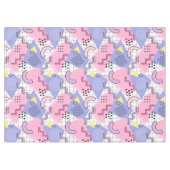 Memphis Active Pink Lilac 80 Tischdecke (Vorderseite (Horizontal))