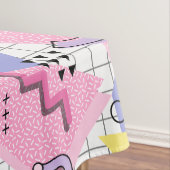 Memphis Active Pink Lilac 80 Tischdecke (Beispiel)