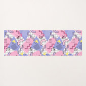 Memphis Active Pink Lilac 80 Yogamatte (Rückseite (Horizontal))