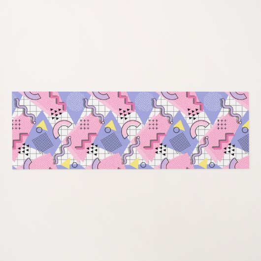 Memphis Active Pink Lilac 80 Yogamatte (Rückseite (Horizontal))