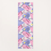 Memphis Active Pink Lilac 80 Yogamatte (Vorderseite)