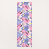 Memphis Active Pink Lilac 80 Yogamatte (Rückseite)