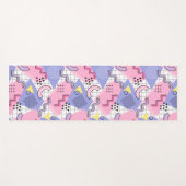 Memphis Active Pink Lilac 80 Yogamatte (Vorderseite (Horizontal))