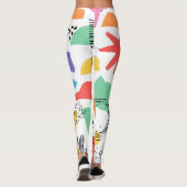 Memphis Art: Grunge Surface Design Leggings (Rückseite)