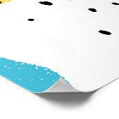 Memphis Art: Grunge Surface Design Poster (Ecke)