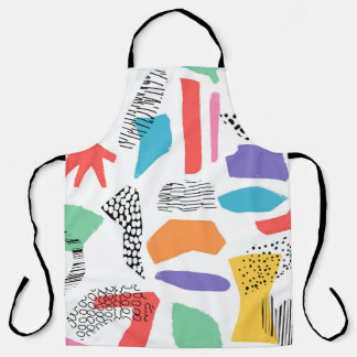 Memphis Art: Grunge Surface Design Schürze