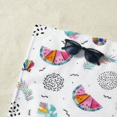 Memphis-Art-tropisches Sommer-Muster Strandtuch (Beispiel)