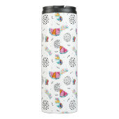 Memphis-Art-tropisches Sommer-Muster Thermosbecher (Rückseite)