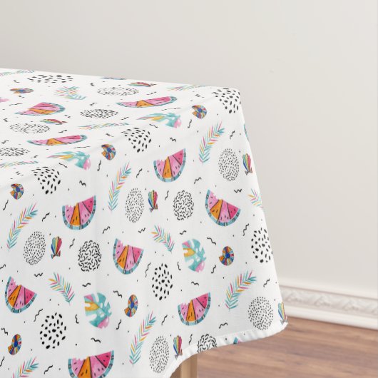 Memphis-Art-tropisches Sommer-Muster Tischdecke (Beispiel)