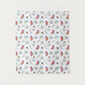 Memphis-Art-tropisches Sommer-Muster Wandteppich (Vorderseite)