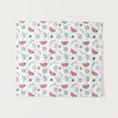 Memphis-Art-tropisches Sommer-Muster Wandteppich (Vorderseite (Horizontal))