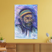 Memphis Artist Wrapped Canvas Leinwanddruck (Insitu (Wohnzimmer))