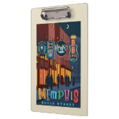 Memphis | Beale Street Neon Klemmbrett (Links)