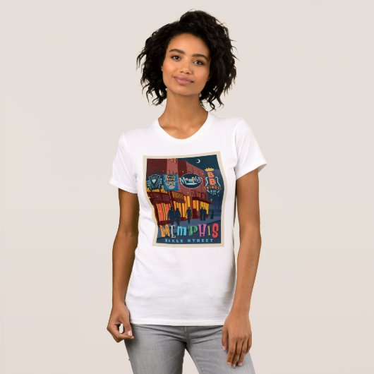 Memphis | Beale Street Neon T-Shirt (Vorne ganz)