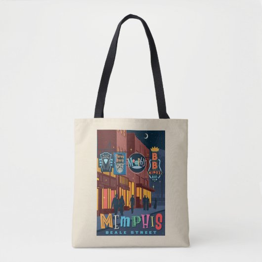 Memphis | Beale Street Neon Tasche (Vorderseite)