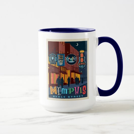 Memphis | Beale Street Neon Tasse (Rechts)