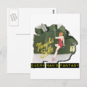 Memphis Belle Button Up Postkarte (Vorne/Hinten)