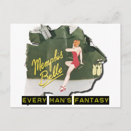 Memphis Belle Button Up Postkarte (Vorderseite)
