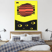 Memphis Bitossi Dream Leinwanddruck (Insitu (Schlafzimmer))