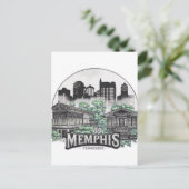 Memphis City Tennessee USA Postkarte (Stehend Vorderseite)