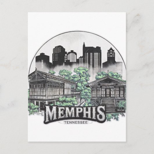 Memphis City Tennessee USA Postkarte (Vorderseite)