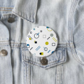 Memphis, cool, trendig, moderne geometrische Kunst Button (Beispiel)