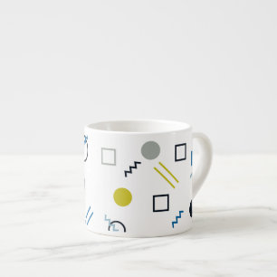 Memphis, cool, trendig, moderne geometrische Kunst Espressotasse