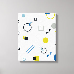 Memphis, cool, trendig, moderne geometrische Kunst Leinwanddruck
