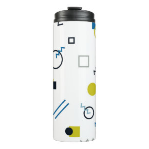 Memphis, cool, trendig, moderne geometrische Kunst Thermosbecher