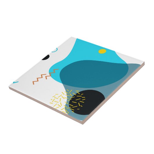 Memphis, cool, trendig, urbane, moderne Illustrati Fliese (Seite)