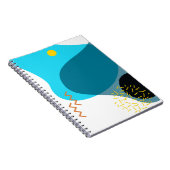 Memphis, cool, trendig, urbane, moderne Illustrati Notizblock (Rechte Seite)