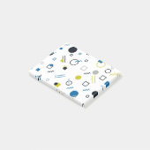 Memphis, coole, trendy, moderne geometrische Kunst Post-it Klebezettel (angewinkelt)
