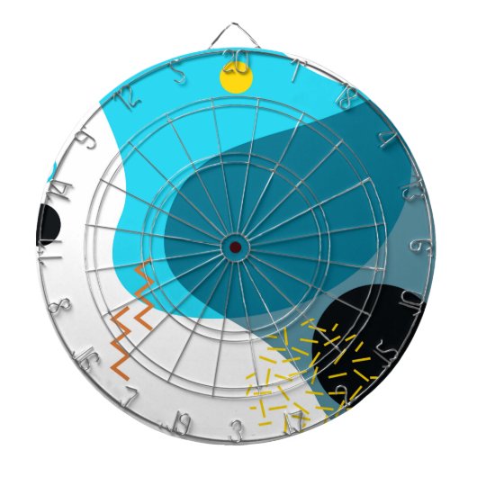 Memphis, coole, trendy, städtische, moderne dartscheibe (vorne)